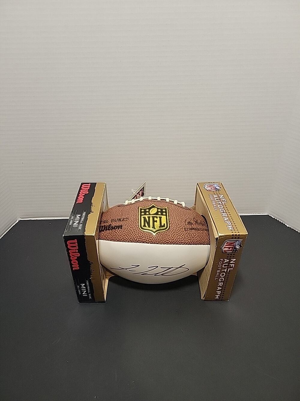 Fran Tarkenton SIGNED/AUTOGRAPHED NFL Mini Football- Wilson Sporting Goods, NIB
